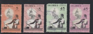 Colombia # 752, C448-450, Women's Rights, Used Set, 1/2 Cat,