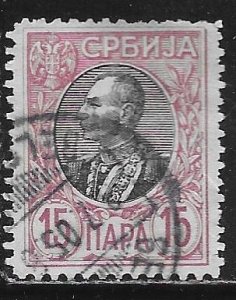 Serbia 90: 15p Peter I, used, F