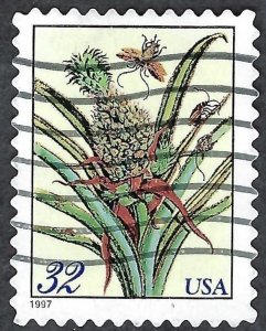United States #3127 32¢ Flowering Pineapple (1997). Used.