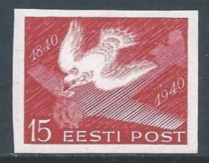 Estonia #152 NH 15s Postage Stamp Cent. - Pigeon - Imperf