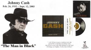 Johnny Cash FDC, w/ DCP cancel.