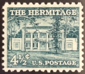 Scott #1037 4 1/2¢ Liberty Series Hermitage MNH OG VF/XF