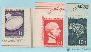 Brazil 496-498 Mint hinged