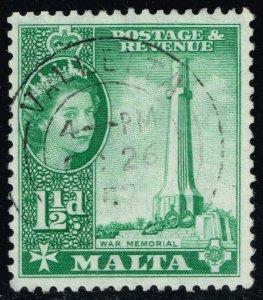 Malta #249 War Memorial; Used