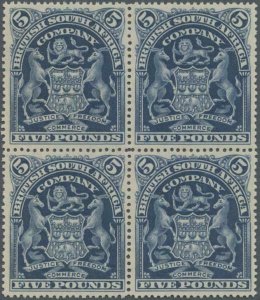 MOMEN: RHODESIA SG #92 1901 BLOCK UNUSED LOT #62376