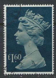 Great Britain SG 1026f parcel used small dent impression on face