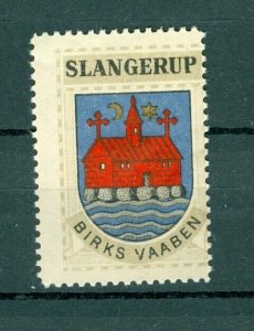 Denmark. Poster Stamp 1940/42. Mnh. District: Slangerup. Coats Of Arms: Church