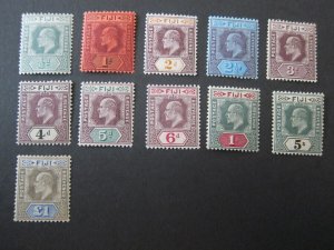 Fiji 1903 Sc 59-69 KEVII set MH