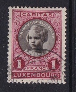 Luxembourg   #B28  used 1927  Princess Elisabeth 1fr