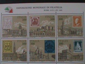 ITALY-1985-SC#1651 THE BEAUTIES VIEWS OF PARMA-ROME -MNH SHEET VF LAST ONE