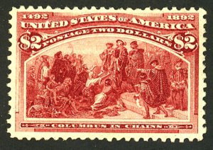 U.S. #242 MINT-VF OG NH