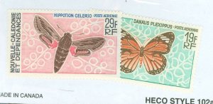 New Caledonia #C51-52  Single (Butterflies)