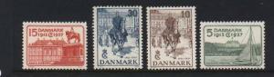 Denmark #258 - #261 VF Mint