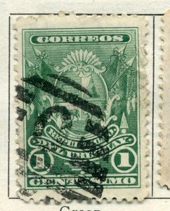 URUGUAY;  1892 early classic issue fine used value 1c.