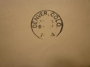 #323 ON U379 1904 1ȼ STAMPED ENVELOPE MINNEAPOLIS, MINNESOTA TO DENVER, COLORADO