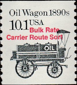 # 2130a MINT NEVER HINGED ( MNH ) PRE-CANS. 1890''S OIL WAGON'