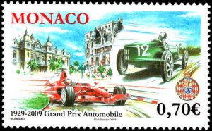 Monaco #2542, Complete Set, 2009, Automotive, Sports, Never Hinged