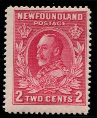 185 Newfoundland 2c King George V, MH 