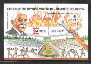 Jersey #760 MNH OLYMPICS Souvenir Sheet (16356)