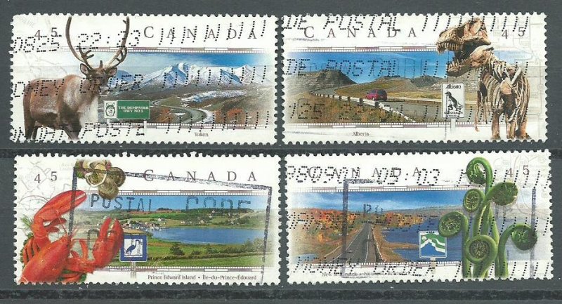 Canada #1739-42    used VF  1998 PD