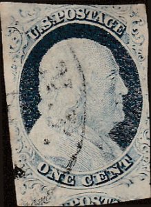 # 9 Blue Used Ben Franklin