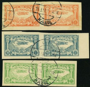 AFGHANISTAN #C1-C3 Postage Imperf Pair Middle East Stamp Collection Postmarked