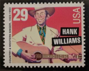 US Stamps #2723A Mint NH Hank Williams Country Singer Perf 11.2x11.5 variety