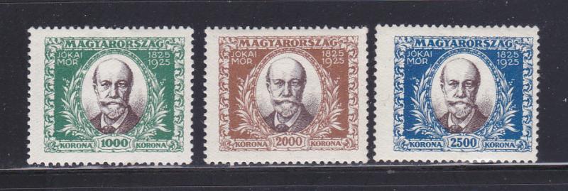 Hungary 400-402 Set MHR Maurus Jokai, Novelist