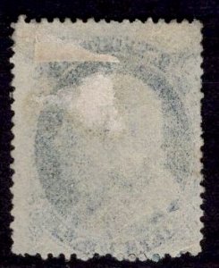 US Stamp #22 1c Franklin Type IIIa MINT NO GUM SCV $825