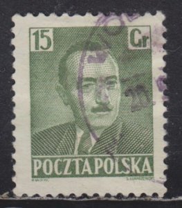 Poland 492 President Boleslaw Bierut 15Gr 1950