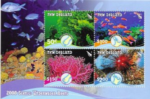 New Zealand 2165a  2008 S/S  VF  mint  nh