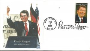 Ronald Reagan 37 cent FDC Edken cachet #1