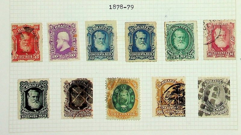 BRAZIL Sc 68/78 MINT/USED ISSUE OF 1978 - GREAT STAMPS WITH SCOTT OVER $200