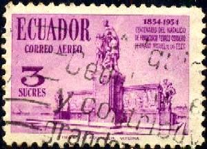 Monument to Brother Miguel, Ecuador stamp SC#C276 used