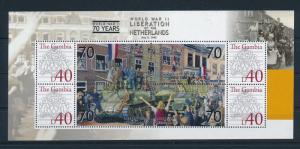 [81144] Gambia 2008 Second World war Liberation of Netherlands Sheet MNH