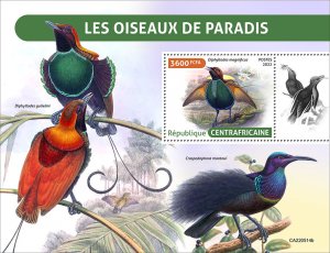 C A R - 2022 - Birds of Paradise - Perf Souv Sheet - Mint Never Hinged