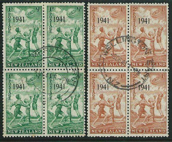 NEW ZEALAND 1941 Health fine used blocks of 4..............................38749