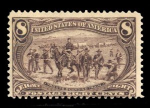 United States, 1898 Trans-Mississippi Issue #289 Cat$140, 1898 8c violet brow...