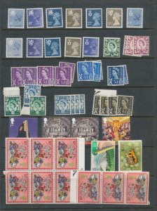 GB QE Regionals Pres.Packs MNH (Apx 80+Stamps) ( DW496