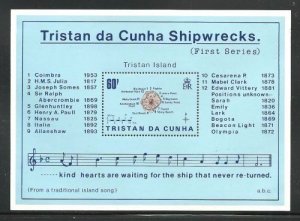 Album Treasures Tristan da Cunha Scott # 368-71 Shipwrecks Set & SS MNH 2 Scans