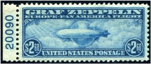 HERRICKSTAMP UNITED STATES Sc.# C15 XF-Superb Jumbo Plate Margin PSE Grade XF NH