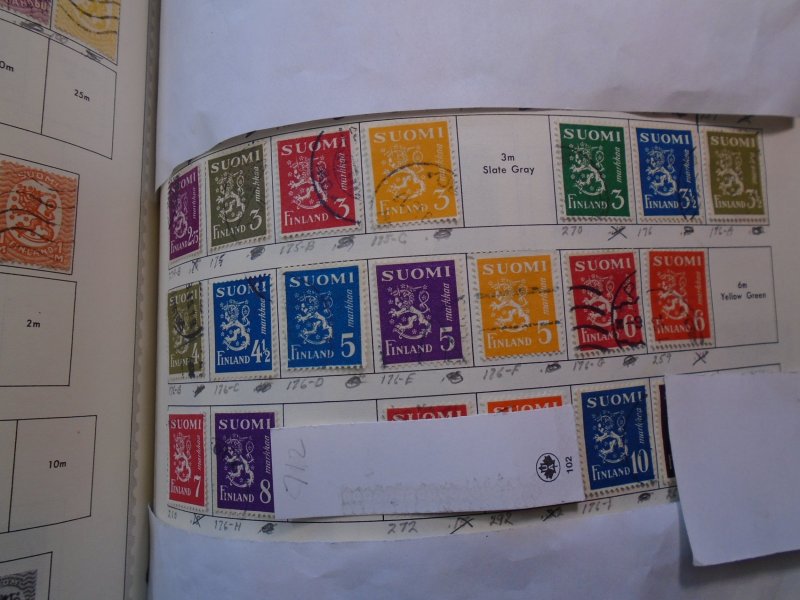 Finland  #  158-66B/168-70A/171-76 I  used