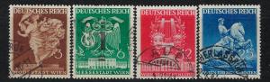 Germany Reich Scott # 502 - 505, used