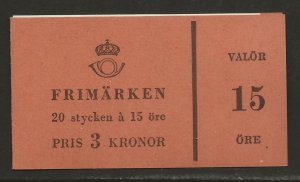 SWEDEN SC# 515a  SLOT MACHINE BKLT/10  VF/MOG 1957