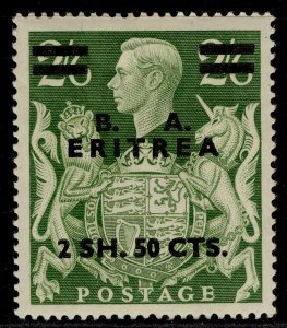 BRITISH OC OF ITALIAN COLONIES GVI SG E23, 2s 50c on 2s 6d yellow-green, M MINT.