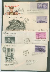 US 922-25 FDCs