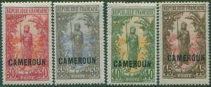 Cameroun 1921 SG54-57 Bakalois Woman with ovpt (4) MLH