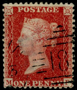 SG40, 1d rose-red, LC14, FINE USED. Cat £12. IRELAND.