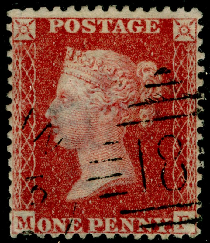 SG40, 1d rose-red, LC14, FINE USED. Cat £12. IRELAND.