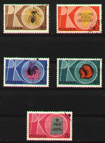 Poland 1961 Mi 1261-1265 CTO VF